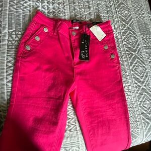 NWT Hot pink bootcut jeans